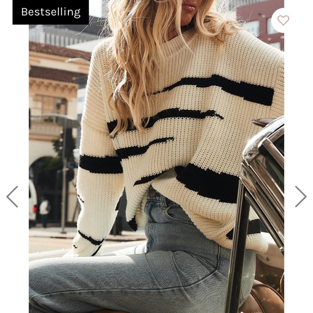 SOLD OUT! Concrete Jungle White Tiger Sweater by Salty Blonde